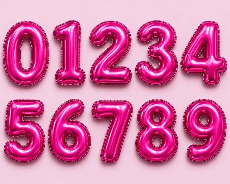 Foil Number Balloons
